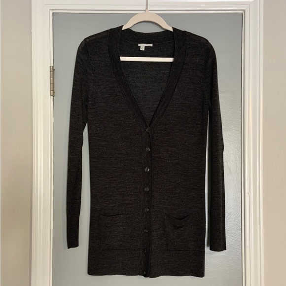 Holagen Dark Gray Long Cardigan S ⭐️Any 3 $10 items bundled $20-l0%=3@$18!💥 - Picture 2 of 9